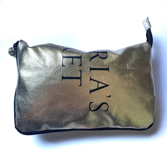 Victoria’s Secret Gold Duffel Bag Gym Bag - Picture 7 of 8